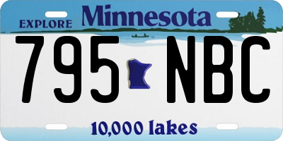 MN license plate 795NBC