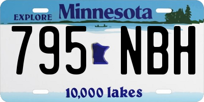 MN license plate 795NBH