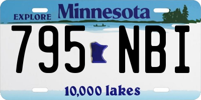MN license plate 795NBI