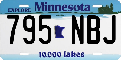 MN license plate 795NBJ