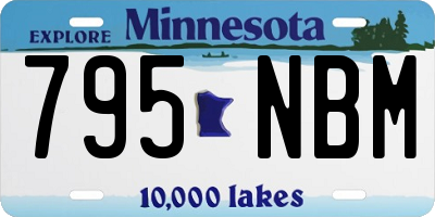 MN license plate 795NBM