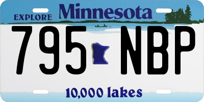 MN license plate 795NBP