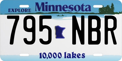 MN license plate 795NBR