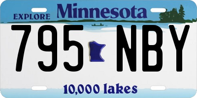 MN license plate 795NBY