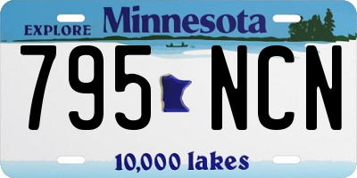 MN license plate 795NCN