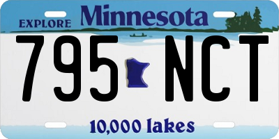 MN license plate 795NCT