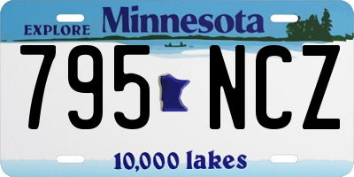 MN license plate 795NCZ