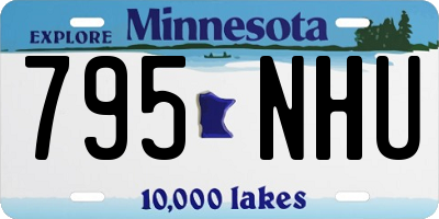 MN license plate 795NHU