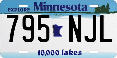 MN license plate 795NJL