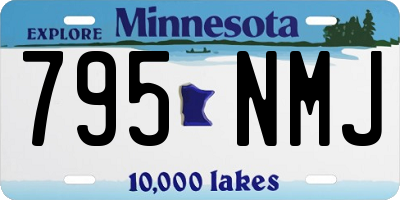 MN license plate 795NMJ