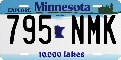 MN license plate 795NMK