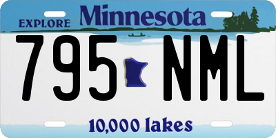 MN license plate 795NML