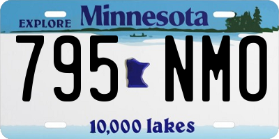 MN license plate 795NMO