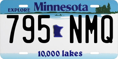 MN license plate 795NMQ