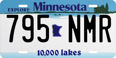 MN license plate 795NMR