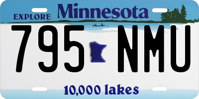 MN license plate 795NMU