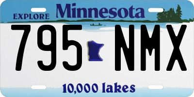 MN license plate 795NMX