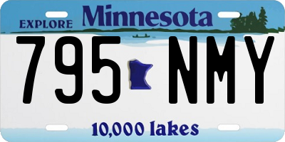 MN license plate 795NMY