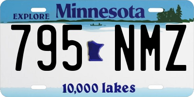 MN license plate 795NMZ