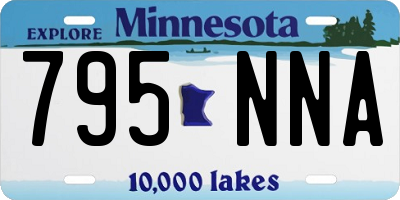 MN license plate 795NNA