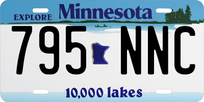MN license plate 795NNC
