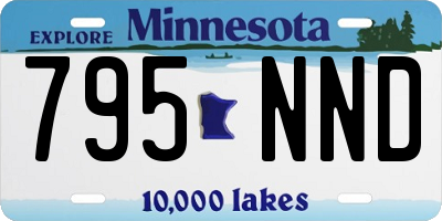 MN license plate 795NND