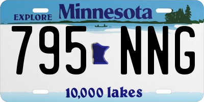 MN license plate 795NNG