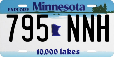 MN license plate 795NNH