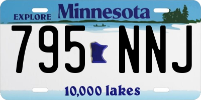 MN license plate 795NNJ