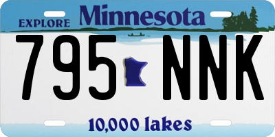 MN license plate 795NNK