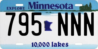 MN license plate 795NNN