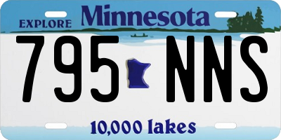 MN license plate 795NNS