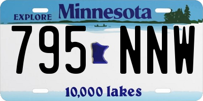 MN license plate 795NNW