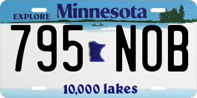 MN license plate 795NOB