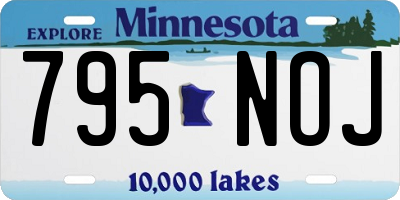 MN license plate 795NOJ