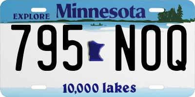 MN license plate 795NOQ