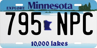 MN license plate 795NPC