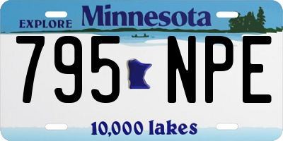 MN license plate 795NPE