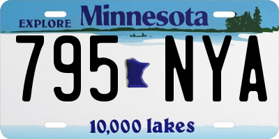 MN license plate 795NYA