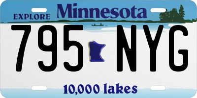 MN license plate 795NYG