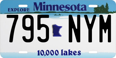 MN license plate 795NYM