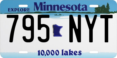MN license plate 795NYT