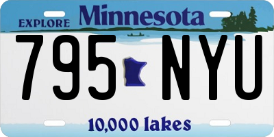 MN license plate 795NYU