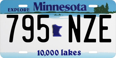 MN license plate 795NZE