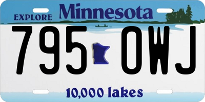 MN license plate 795OWJ