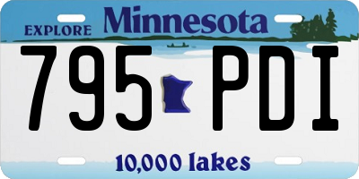 MN license plate 795PDI