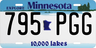 MN license plate 795PGG