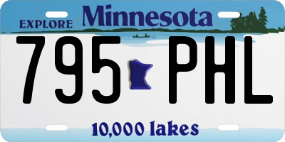 MN license plate 795PHL