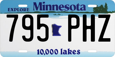 MN license plate 795PHZ