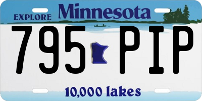MN license plate 795PIP